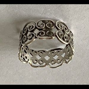 COPY - Sterling Silver Filigree Band Ring For Wom…